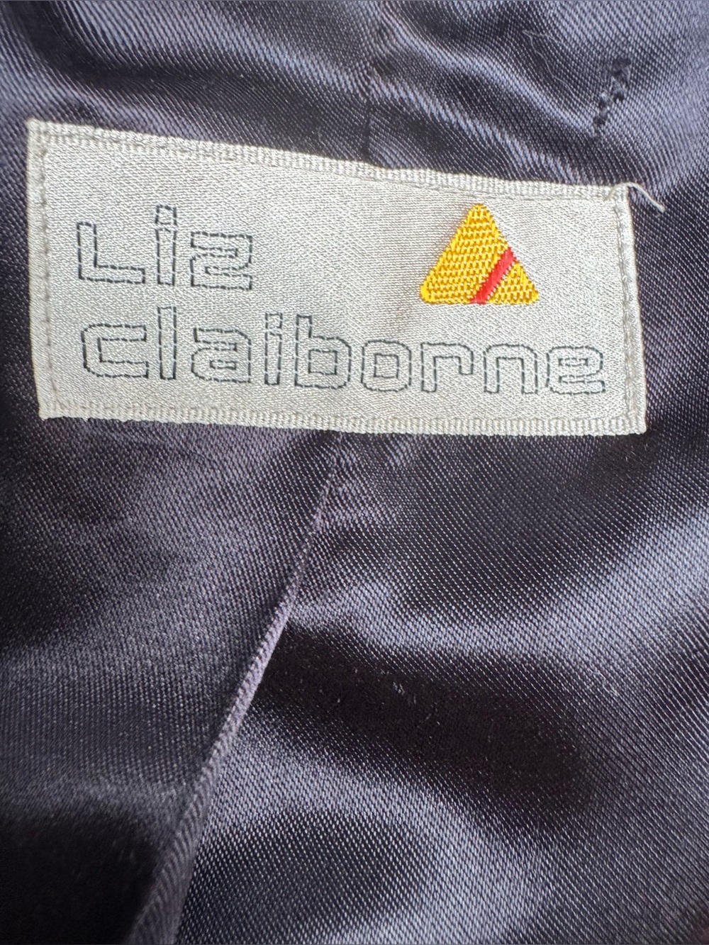 VTG Liz Claiborne Charcoal Tweed Lined Blazer Womens Size 10 - Picture 3 of 10